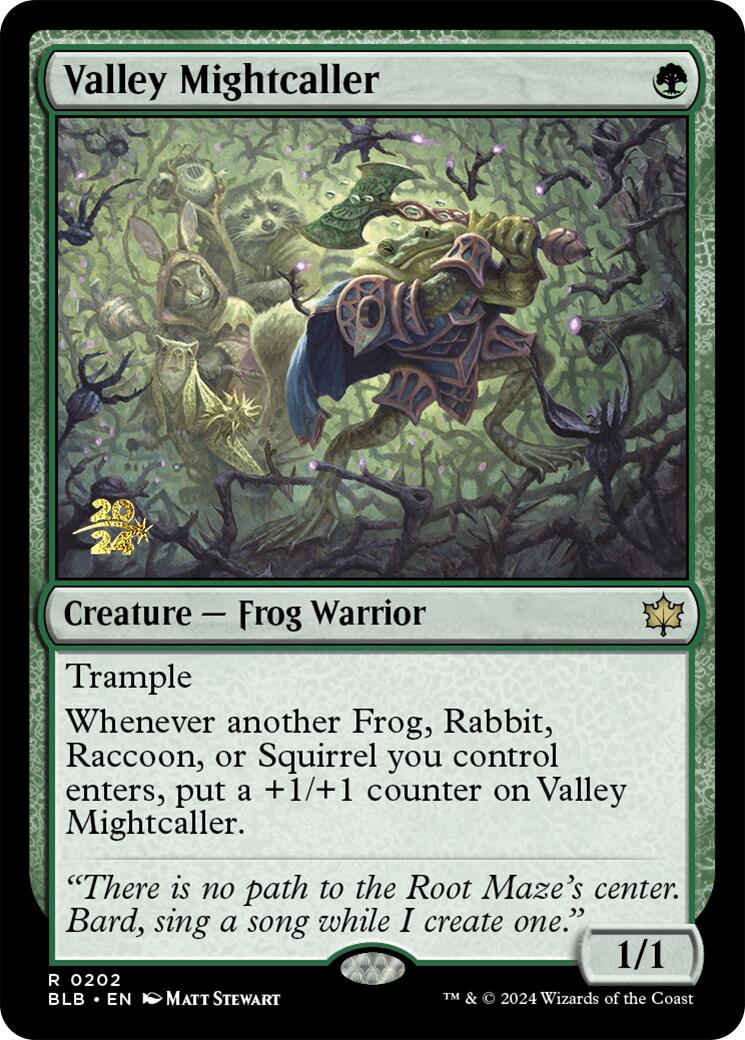 Valley Mightcaller [Bloomburrow Prerelease Promos] | The Gaming-Verse