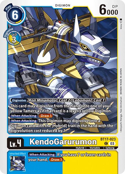 KendoGarurumon [BT17-023] [Secret Crisis] | The Gaming-Verse