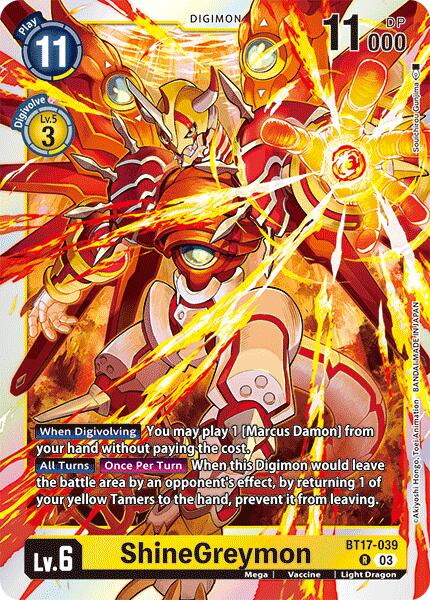 ShineGreymon [BT17-039] [Secret Crisis] | The Gaming-Verse