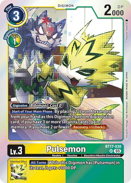 Pulsemon [BT17-030] [Secret Crisis] | The Gaming-Verse