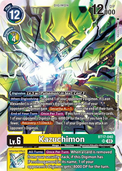 Kazuchimon [BT17-040] [Secret Crisis] | The Gaming-Verse