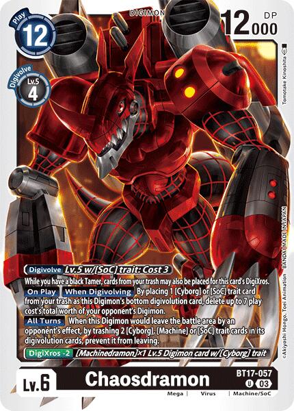 Chaosdramon [BT17-057] [Secret Crisis] | The Gaming-Verse