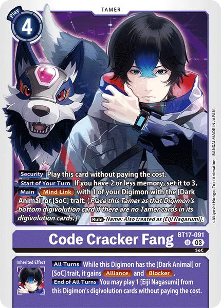 Code Cracker Fang [BT17-091] [Secret Crisis] | The Gaming-Verse