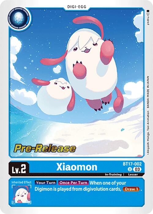 Xiaomon [BT17-002] [Secret Crisis Pre-Release Cards] | The Gaming-Verse