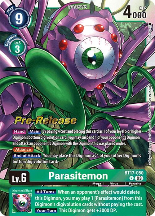 Parasitemon [BT17-050] [Secret Crisis Pre-Release Cards] | The Gaming-Verse