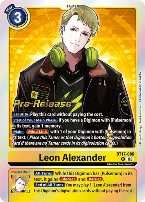 Leon Alexander [BT17-086] [Secret Crisis Pre-Release Cards] | The Gaming-Verse