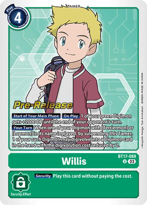 Willis [BT17-088] [Secret Crisis Pre-Release Cards] | The Gaming-Verse