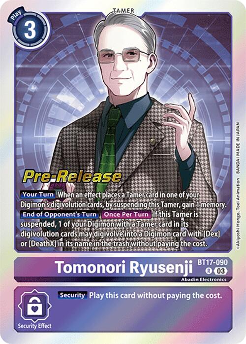 Tomonori Ryusenji [BT17-090] [Secret Crisis Pre-Release Cards] | The Gaming-Verse