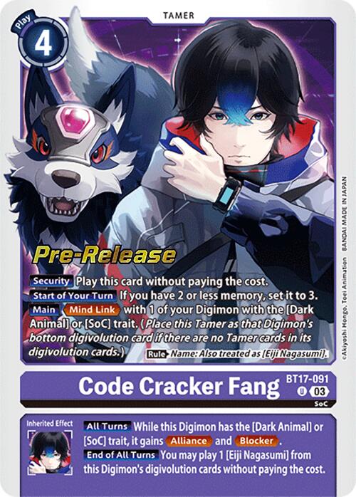 Code Cracker Fang [BT17-091] [Secret Crisis Pre-Release Cards] | The Gaming-Verse