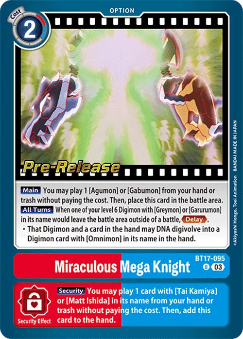 Miraculous Mega Knight [BT17-095] [Secret Crisis Pre-Release Cards] | The Gaming-Verse