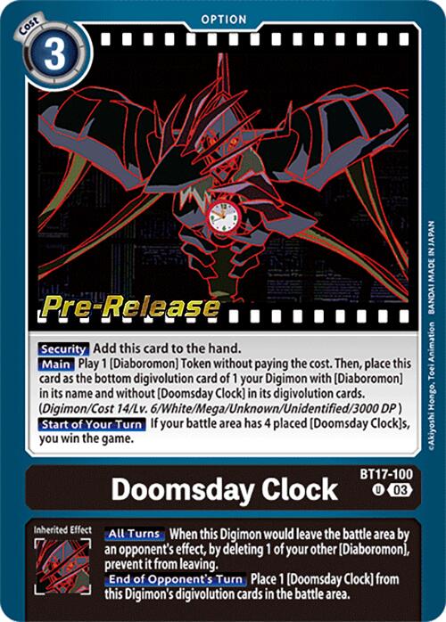 Doomsday Clock [BT17-100] [Secret Crisis Pre-Release Cards] | The Gaming-Verse