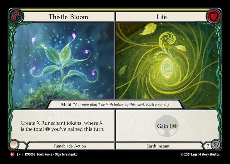 Thistle Bloom // Life [ROS005] (Rosetta)  Rainbow Foil | The Gaming-Verse