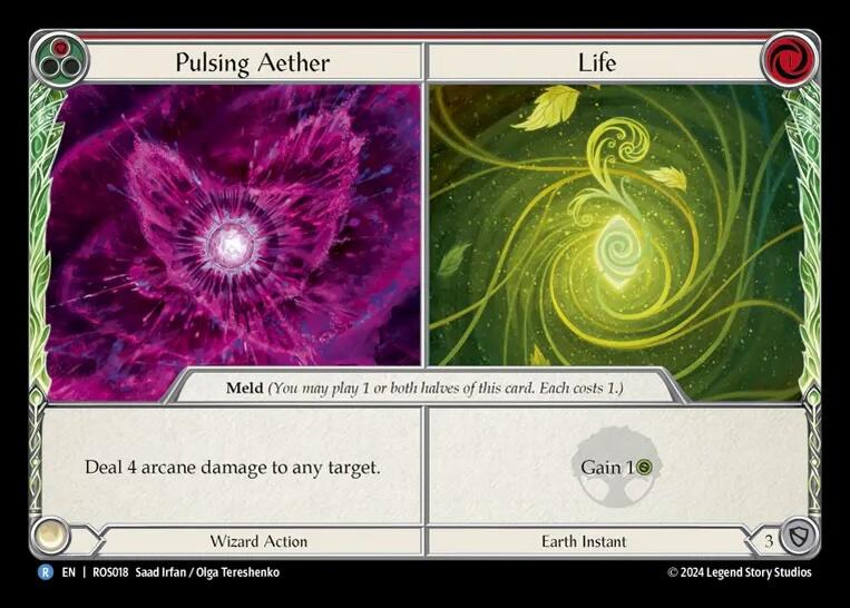 Pulsing Aether // Life [ROS018] (Rosetta)  Rainbow Foil | The Gaming-Verse