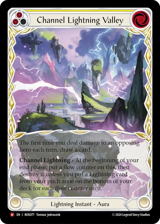 Channel Lightning Valley [ROS077] (Rosetta)  Rainbow Foil | The Gaming-Verse