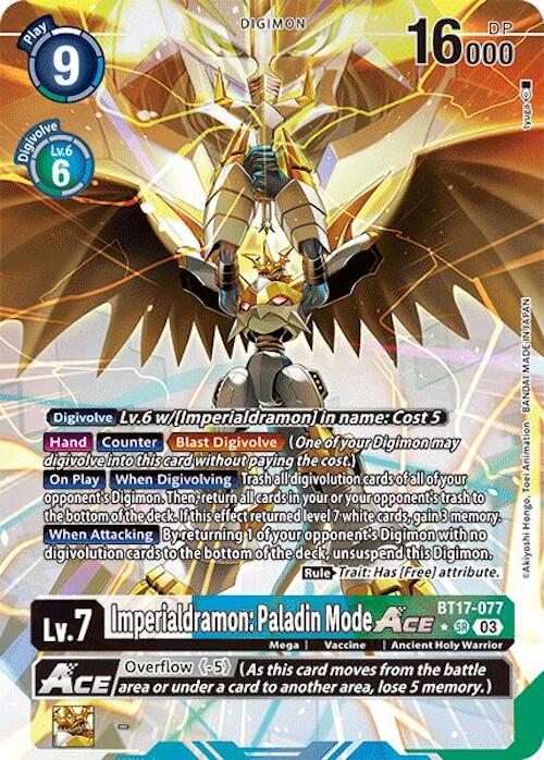 Imperialdramon: Paladin Mode ACE [BT17-077] (Alternate Art) [Secret Crisis] | The Gaming-Verse