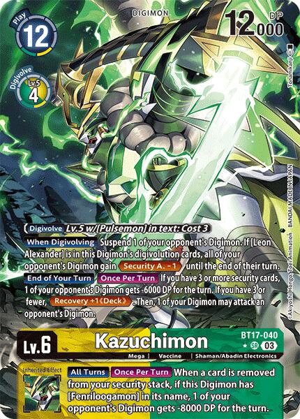 Kazuchimon [BT17-040] (Alternate Art) [Secret Crisis] | The Gaming-Verse