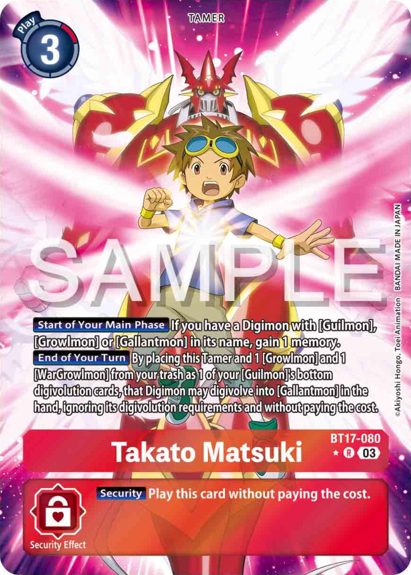 Takato Matsuki [BT17-080] (Alternate Art) [Secret Crisis] | The Gaming-Verse