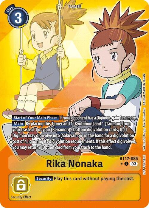 Rika Nonaka [BT17-085] (Alternate Art) [Secret Crisis] | The Gaming-Verse