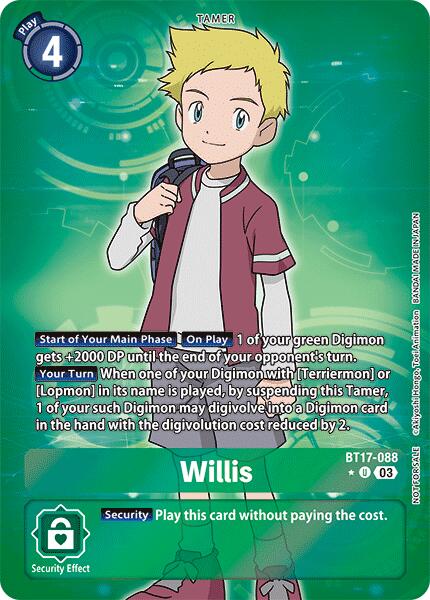 Willis [BT17-088] (Box Promotion Pack: Secret Crisis) [Secret Crisis] | The Gaming-Verse