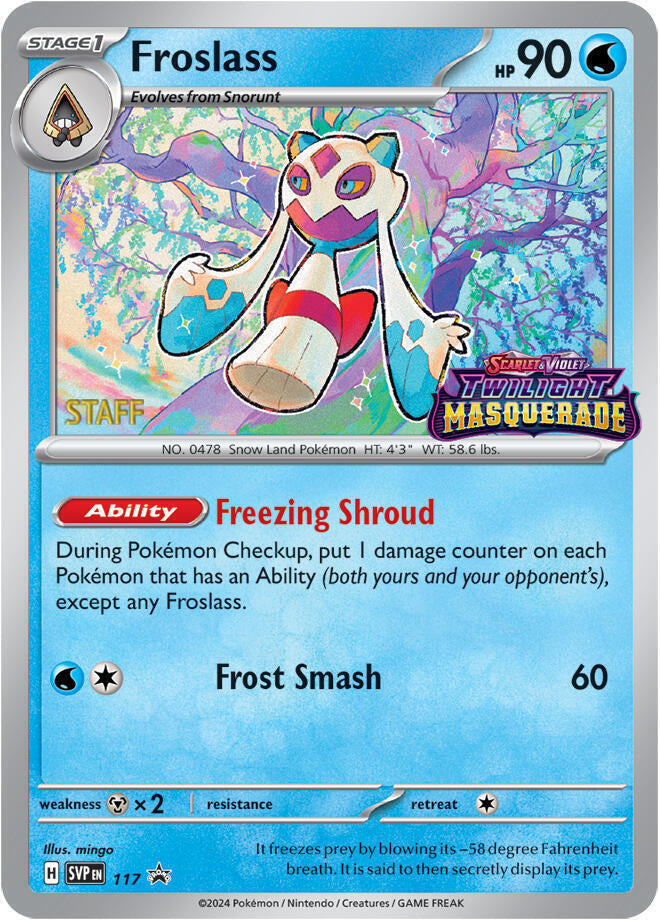 Froslass (117) (Staff) [Scarlet & Violet: Black Star Promos] | The Gaming-Verse