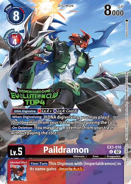 Paildramon [EX3-010] (2024 Evolution Cup Top 4) [Draconic Roar] | The Gaming-Verse