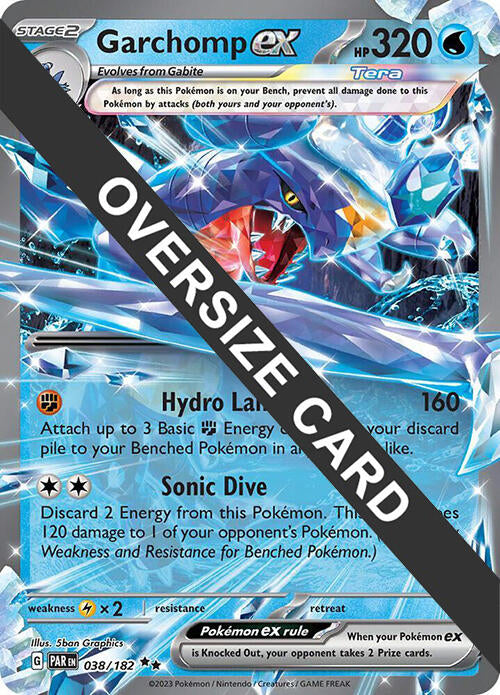 Garchomp ex (038) (Jumbo Card) [Scarlet & Violet: Paradox Rift] | The Gaming-Verse