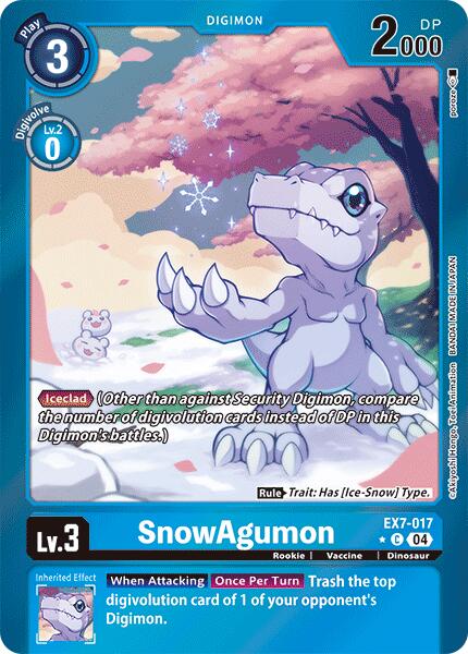 SnowAgumon [EX7-017] (Foil) [Digimon LIBERATOR] | The Gaming-Verse