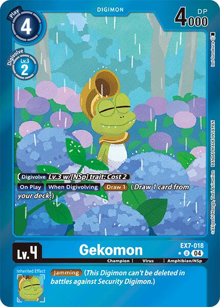 Gekomon [EX7-018] (Foil) [Digimon LIBERATOR] | The Gaming-Verse