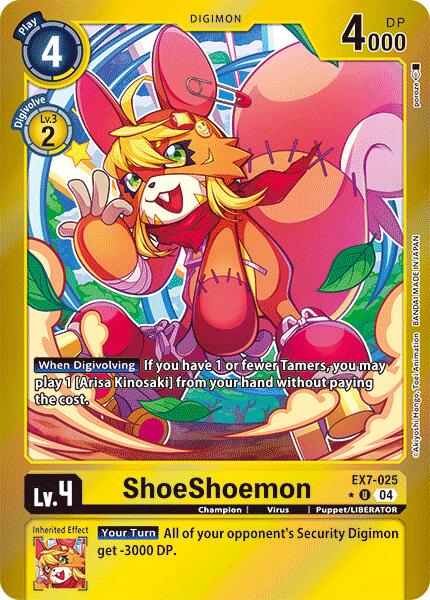 ShoeShoemon [EX7-025] (Foil) [Digimon LIBERATOR] | The Gaming-Verse