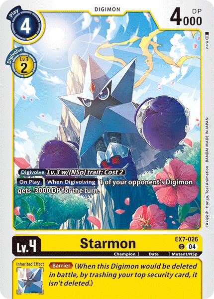 Starmon [EX7-026] [Digimon LIBERATOR] | The Gaming-Verse