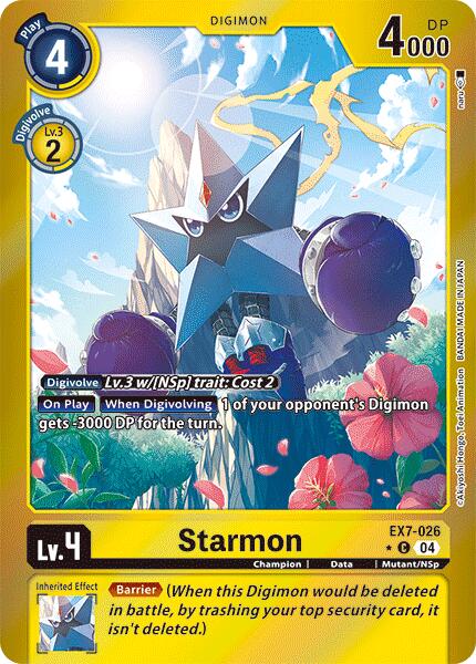 Starmon [EX7-026] (Foil) [Digimon LIBERATOR] | The Gaming-Verse