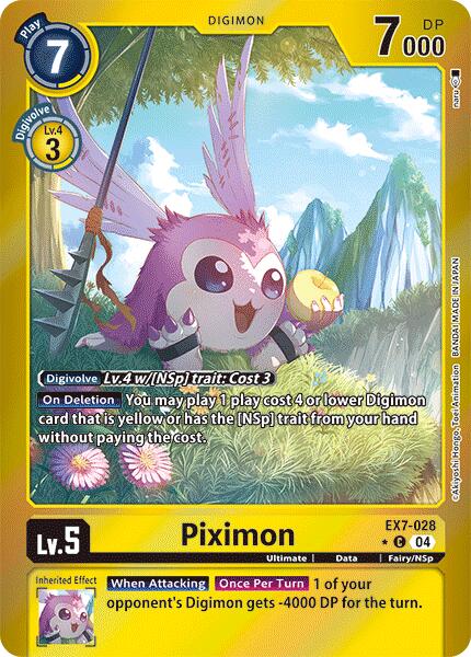 Piximon [EX7-028] (Foil) [Digimon LIBERATOR] | The Gaming-Verse