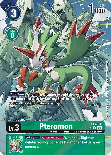 Pteromon [EX7-031] (Alternate Art) [Digimon LIBERATOR] | The Gaming-Verse