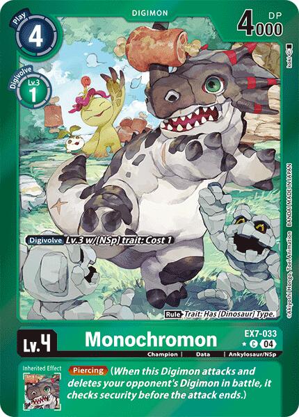 Monochromon [EX7-033] (Foil) [Digimon LIBERATOR] | The Gaming-Verse