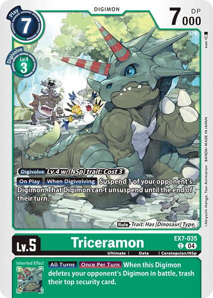 Triceramon [EX7-035] [Digimon LIBERATOR] | The Gaming-Verse