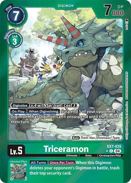 Triceramon [EX7-035] (Foil) [Digimon LIBERATOR] | The Gaming-Verse