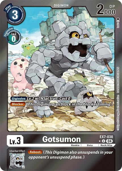 Gotsumon [EX7-038] (Foil) [Digimon LIBERATOR] | The Gaming-Verse