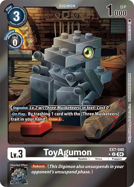 ToyAgumon [EX7-040] - EX7-040 (Foil) [Digimon LIBERATOR] | The Gaming-Verse