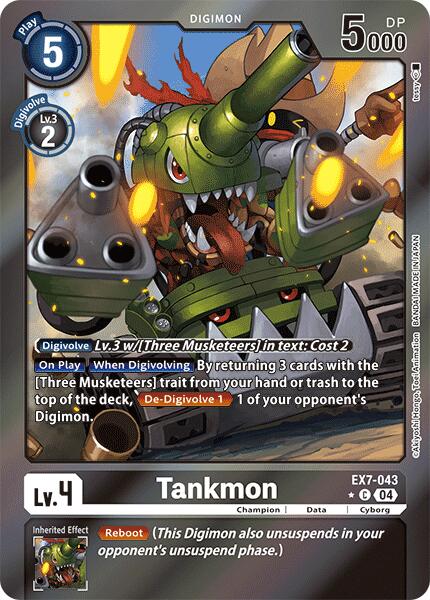 Tankmon [EX7-043] (Foil) [Digimon LIBERATOR] | The Gaming-Verse