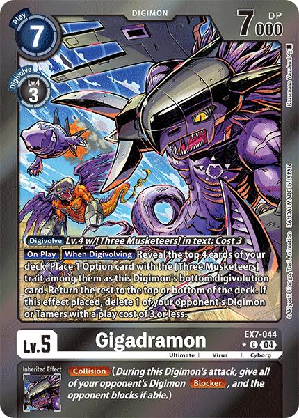 Gigadramon [EX7-044] (Foil) [Digimon LIBERATOR] | The Gaming-Verse