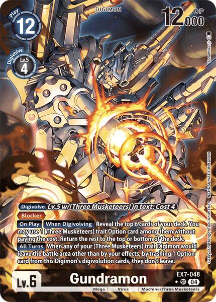 Gundramon [EX7-048] (Alternate Art) [Digimon LIBERATOR] | The Gaming-Verse