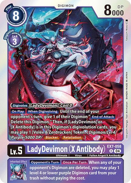 LadyDevimon [EX7-058] (X Antibody) [Digimon LIBERATOR] | The Gaming-Verse