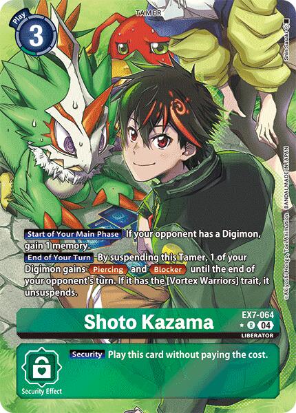 Shoto Kazama [EX7-064] (Alternate Art) [Digimon LIBERATOR] | The Gaming-Verse