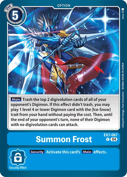 Summon Frost [EX7-067] [Digimon LIBERATOR] | The Gaming-Verse