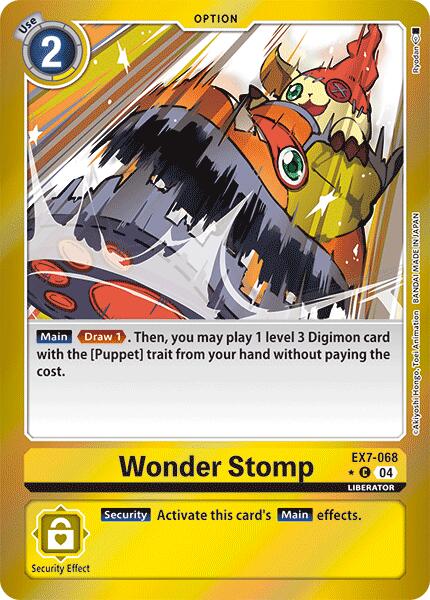 Wonder Stomp [EX7-068] (Foil) [Digimon LIBERATOR] | The Gaming-Verse