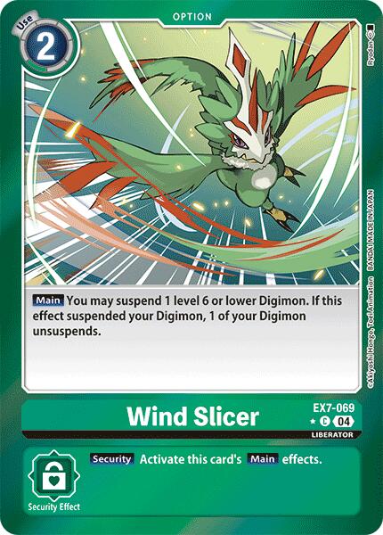 Wind Slicer [EX7-069] (Foil) [Digimon LIBERATOR] | The Gaming-Verse