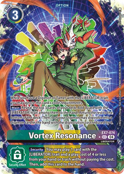 Vortex Resonance [EX7-074] (Alternate Art) [Digimon LIBERATOR] | The Gaming-Verse