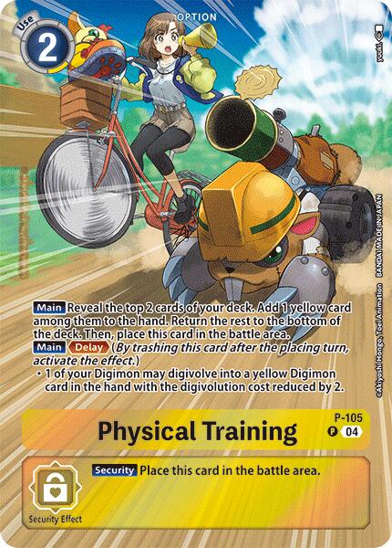 Physical Training [P-105] (Starter Deck 19 Exclusive) [Digimon Promotion Cards] | The Gaming-Verse