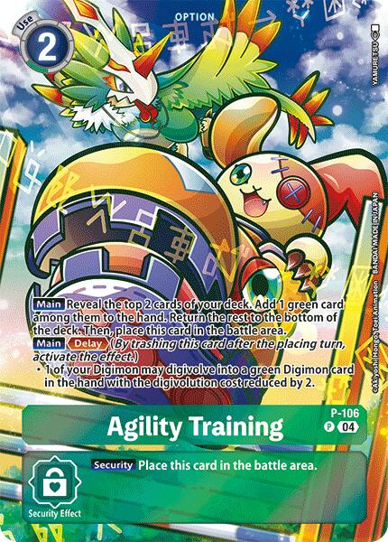 Agility Training [P-106] (Starter Deck 19 Exclusive) [Digimon Promotion Cards] | The Gaming-Verse