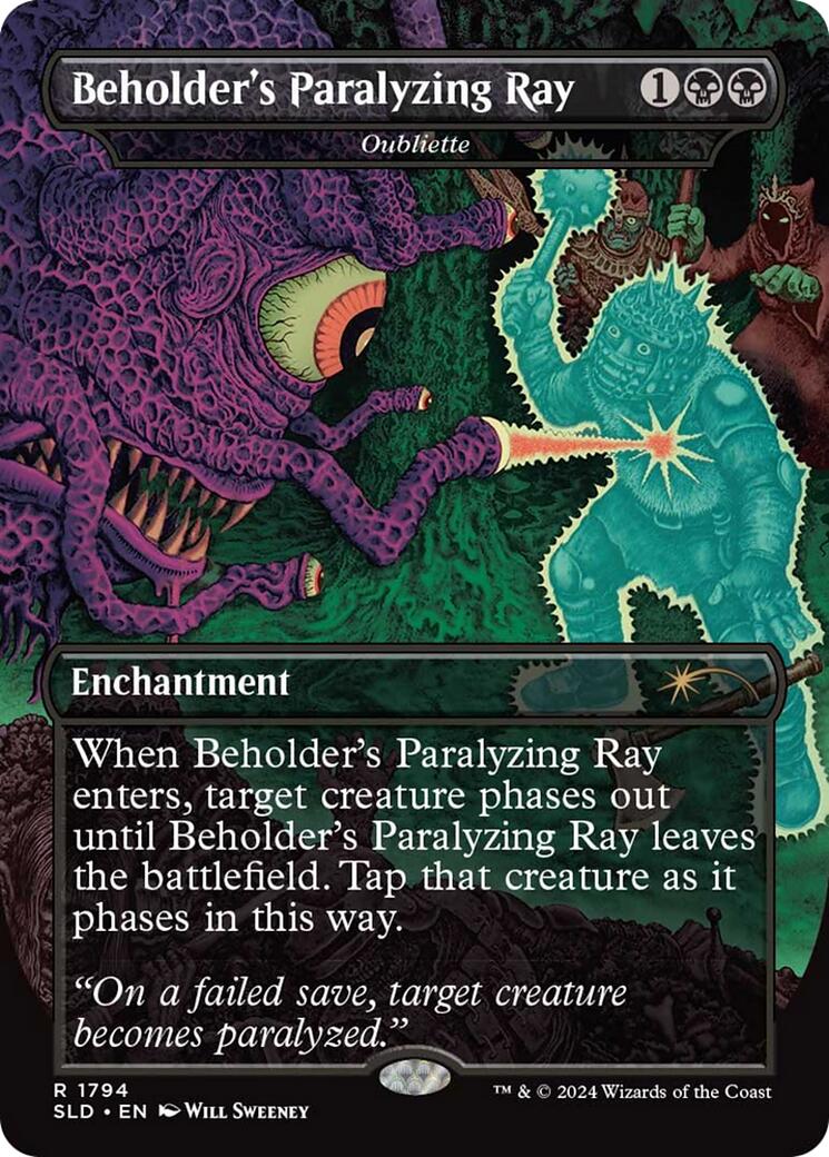 Beholder's Paralyzing Ray - Oubliette [Secret Lair Drop Series] | The Gaming-Verse